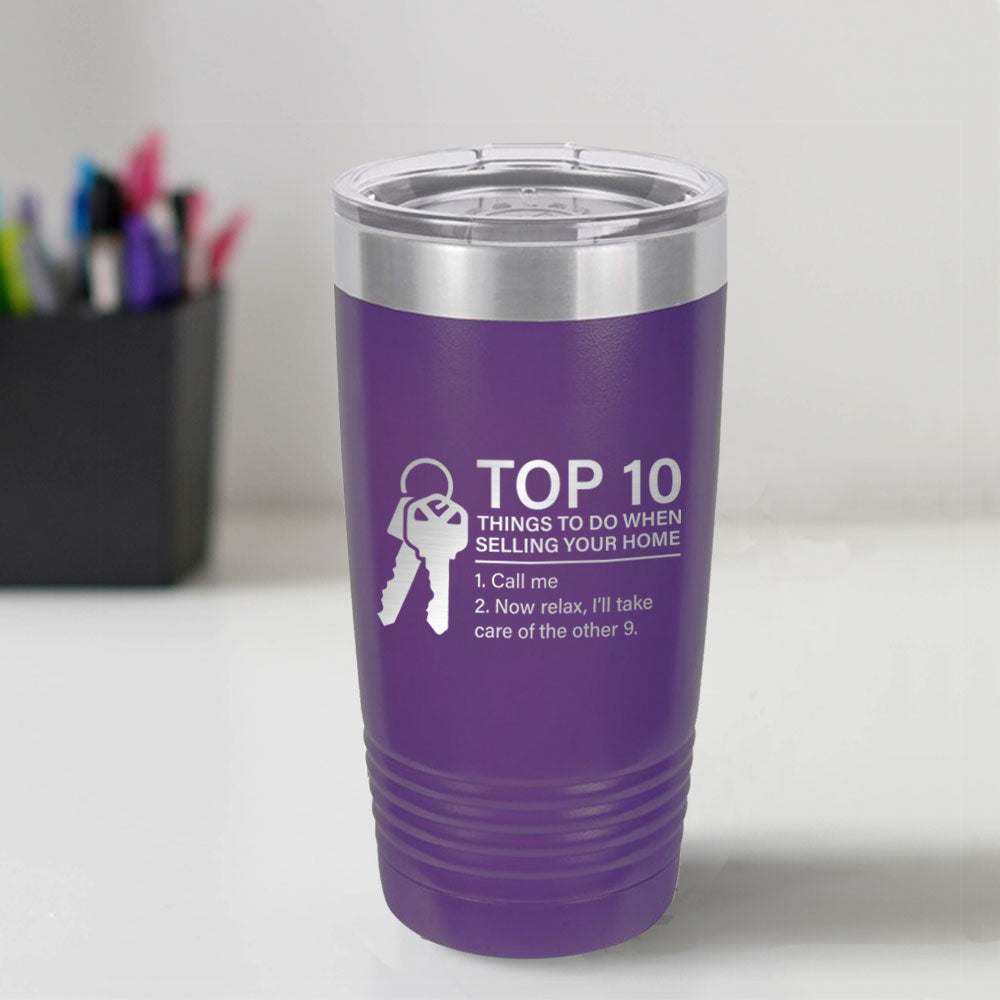 Custom Engraved Top 10 20 oz Tumbler