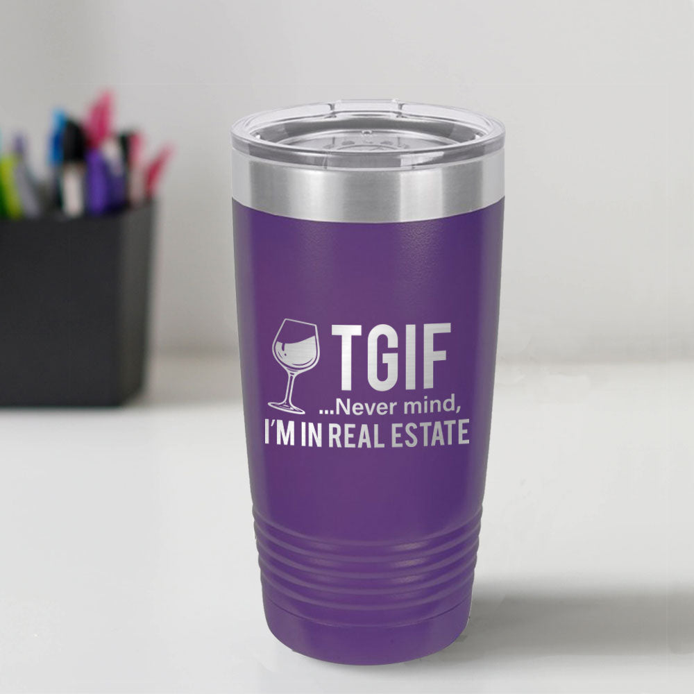 Custom Engraved TGIF 20 oz Tumbler