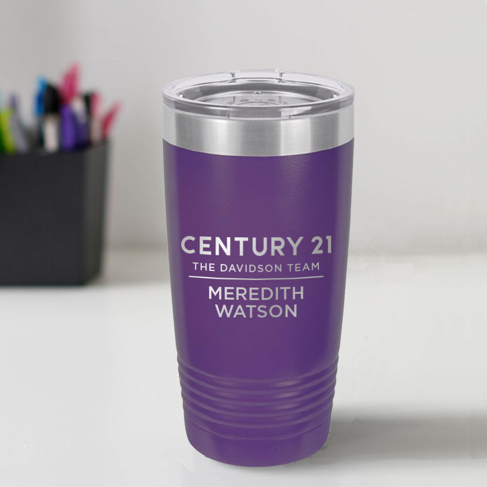 Century 21 Custom Engraved 20 oz Tumbler