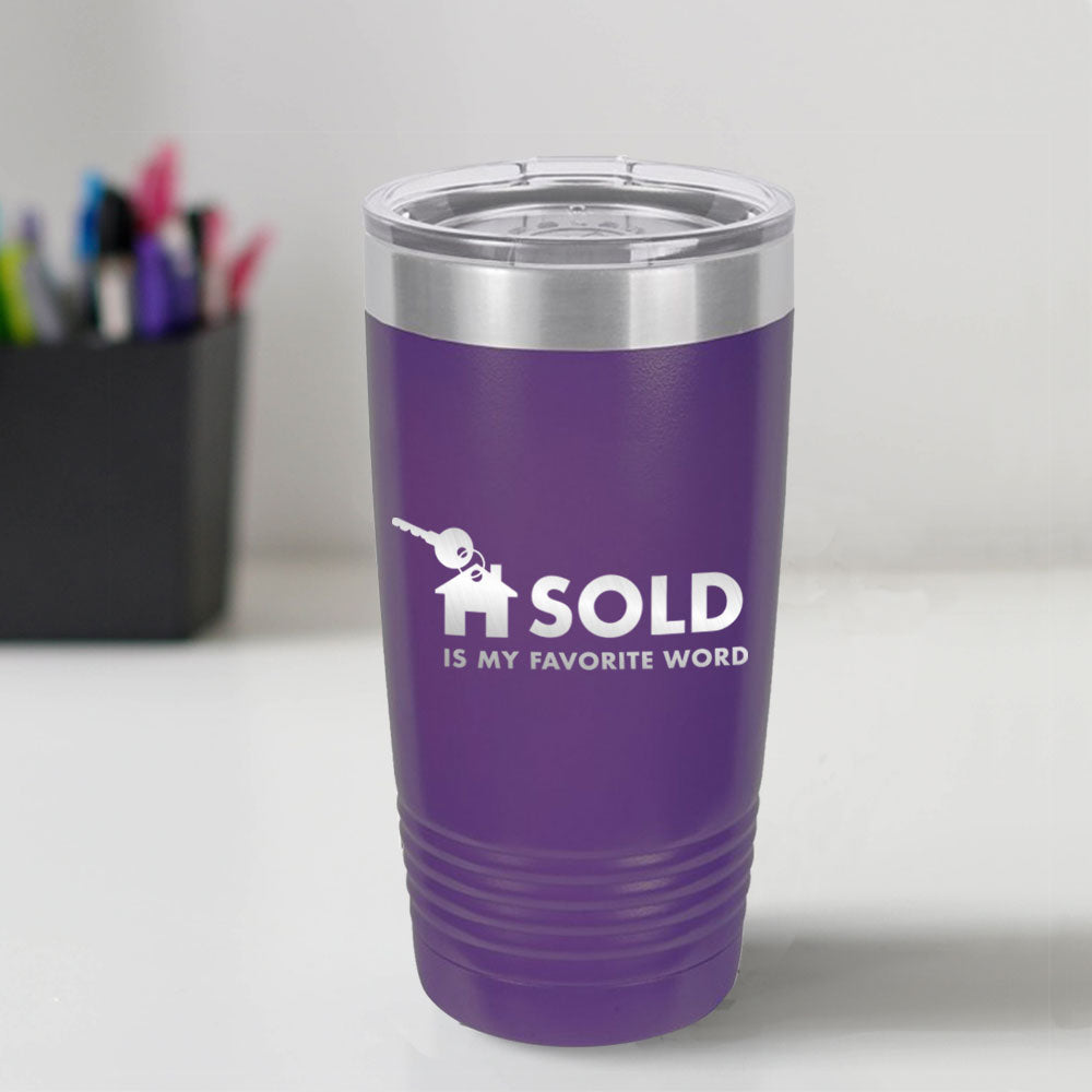 Custom Engraved Favorite Word 20 oz Tumbler