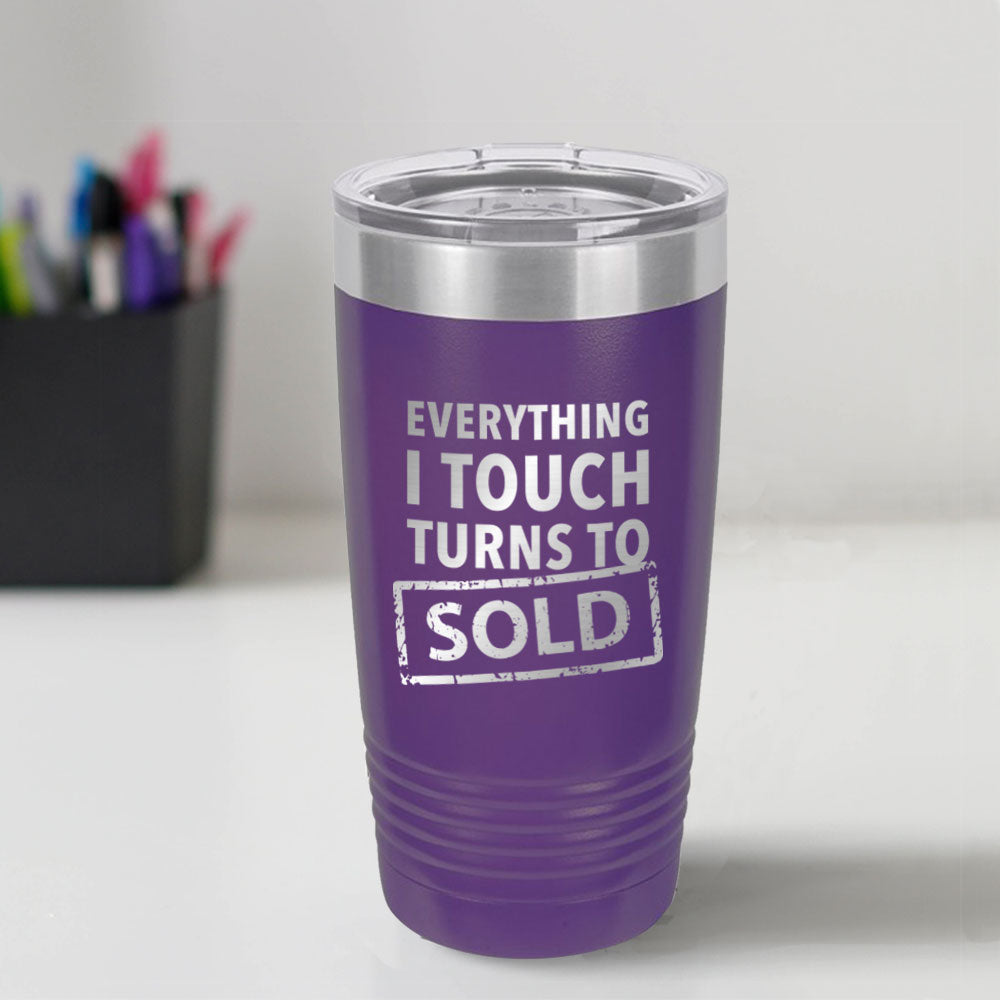 Custom Engraved Turns To Sold 20 oz Tumbler