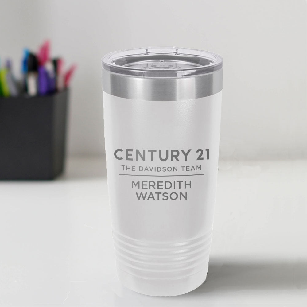 Century 21 Custom Engraved 20 oz Tumbler