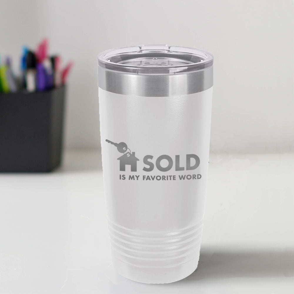 Custom Engraved Favorite Word 20 oz Tumbler