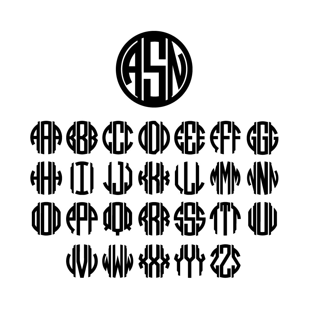 Monogram Acrylic Stir Sticks