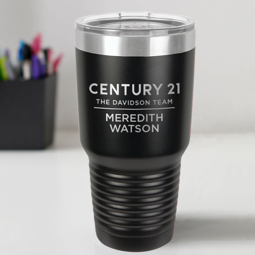 Century 21 Custom Engraved 30 oz Tumbler