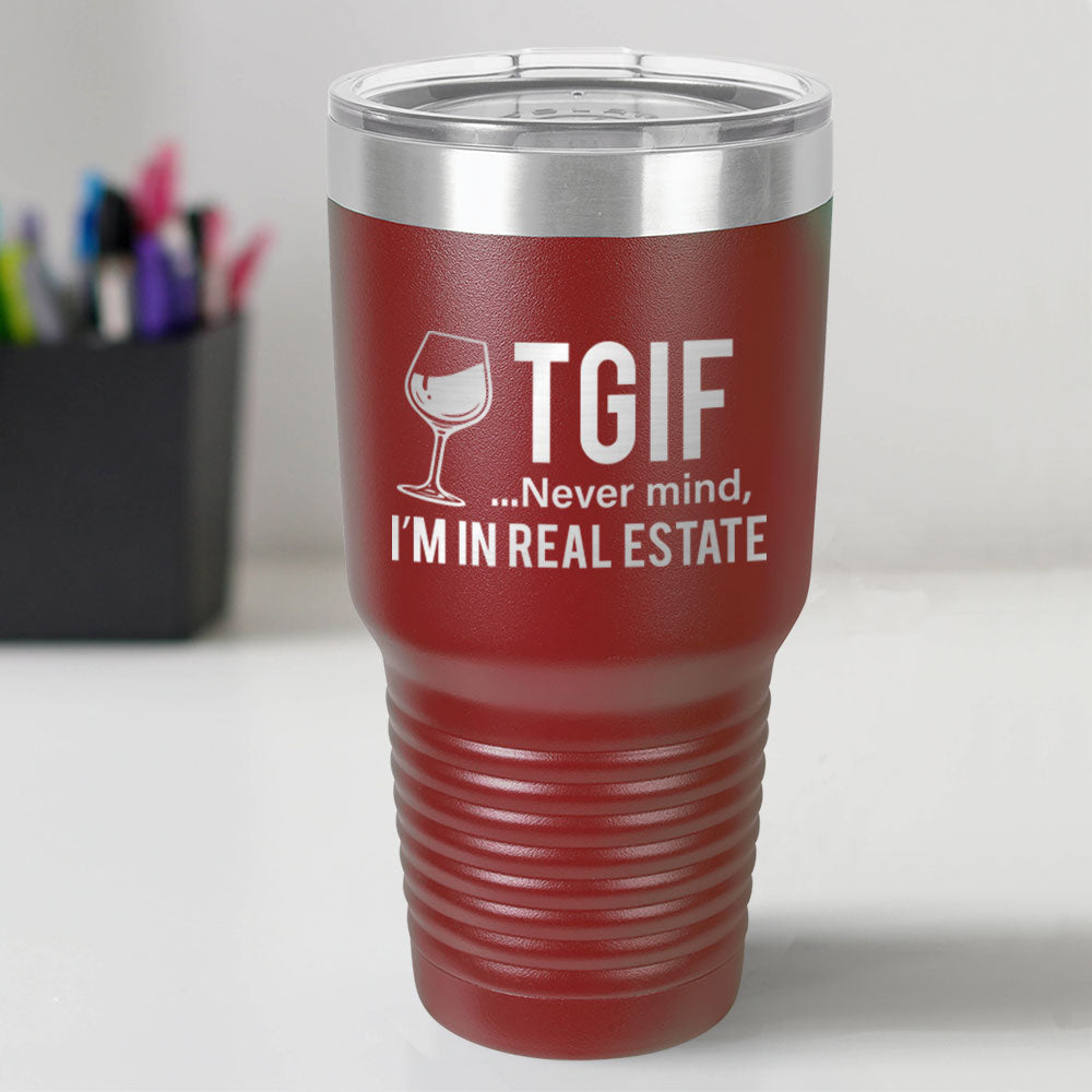 Custom Engraved TGIF 30 oz Tumbler