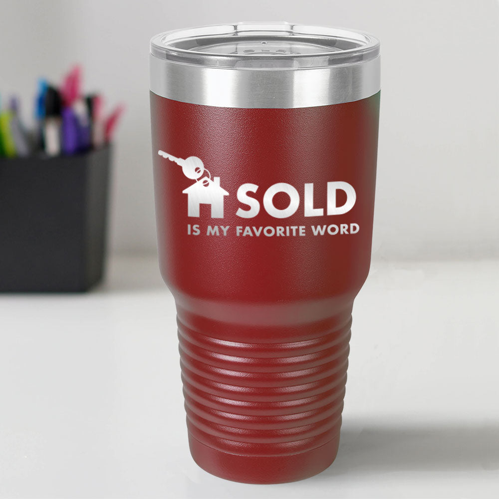 Custom Engraved Favorite Word 30 oz Tumbler