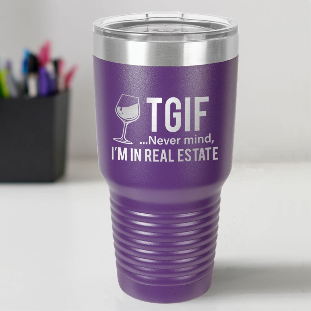 Custom Engraved TGIF 30 oz Tumbler