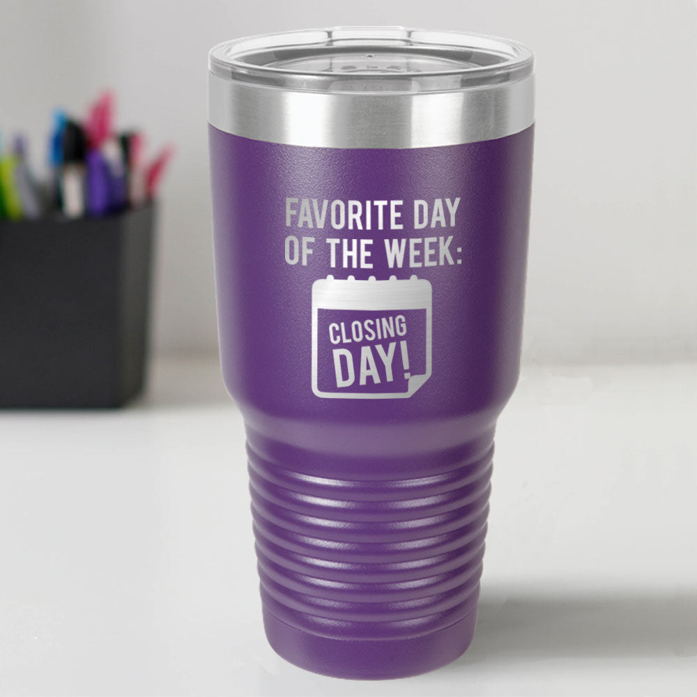 Custom Engraved Favorite Day 30 oz Tumbler