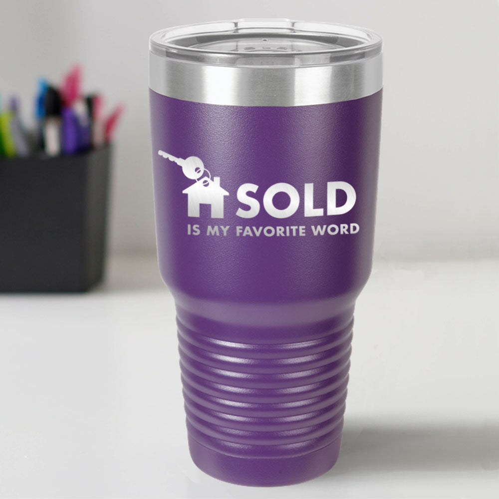 Custom Engraved Favorite Word 30 oz Tumbler