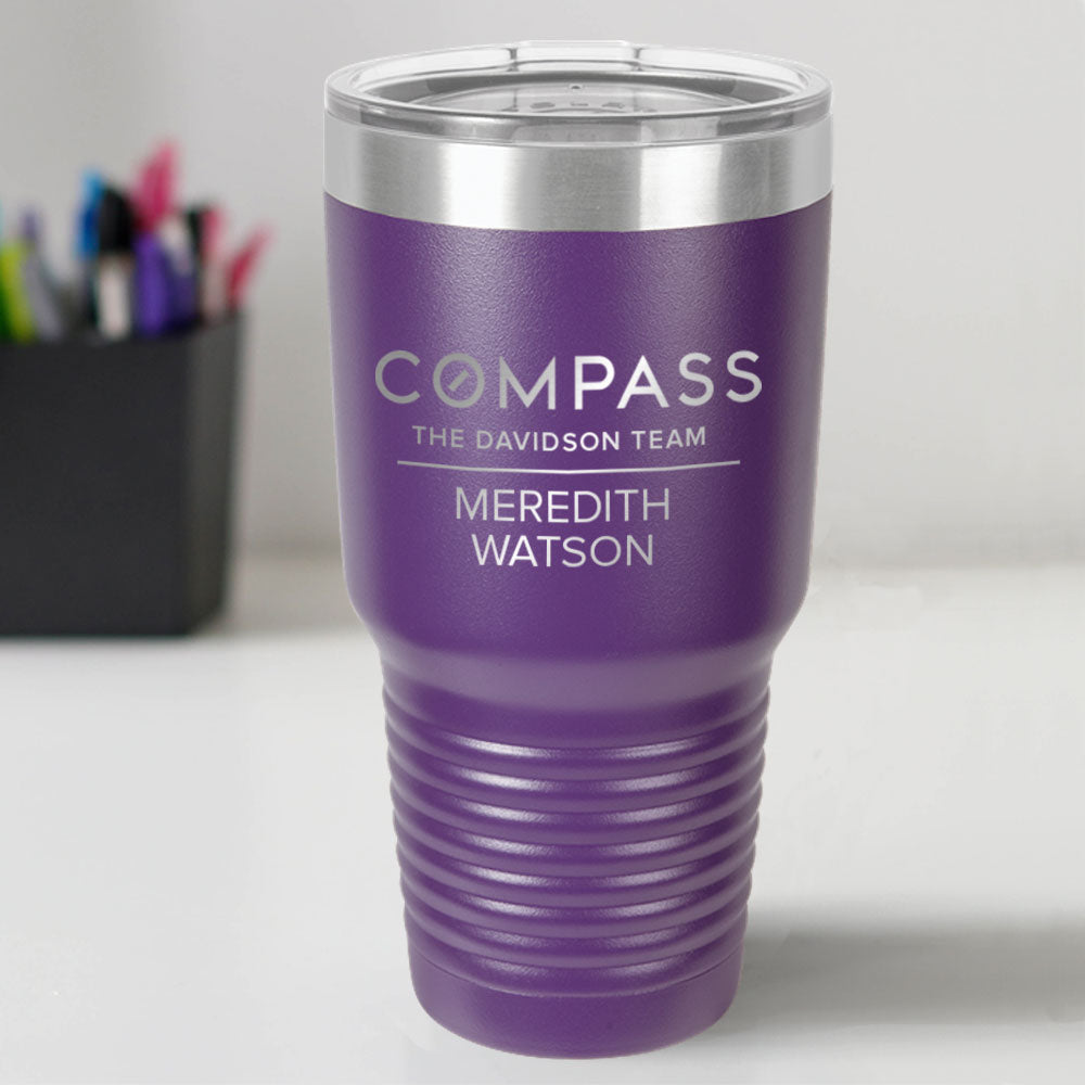 Compass Custom Engraved 30 oz Tumbler