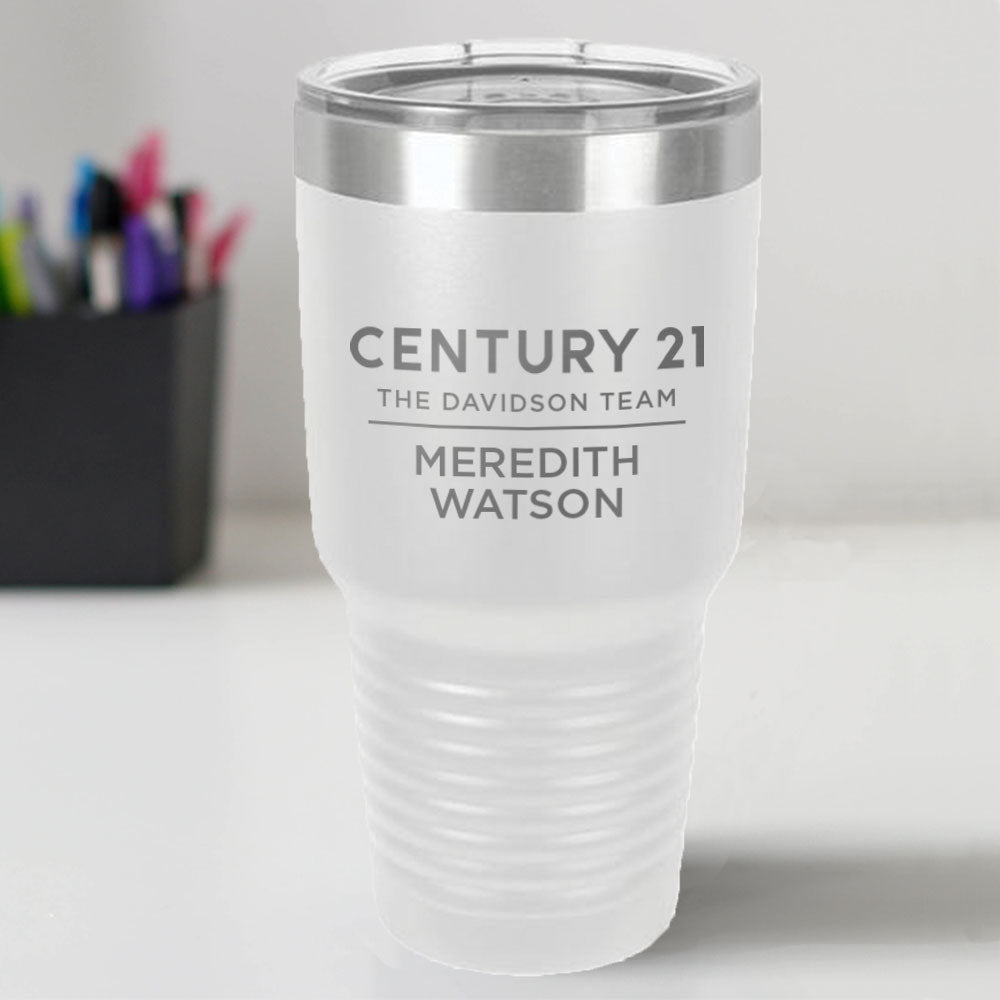 Century 21 Custom Engraved 30 oz Tumbler