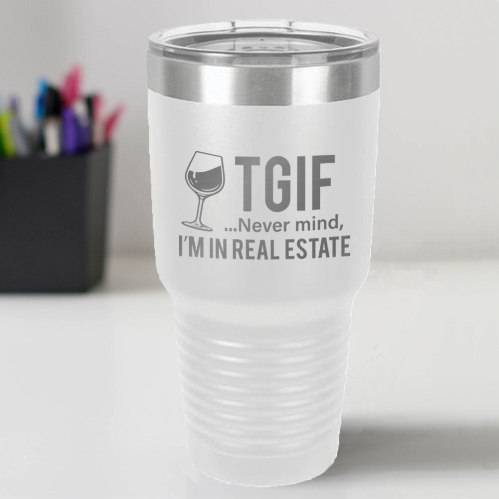 Custom Engraved TGIF 30 oz Tumbler
