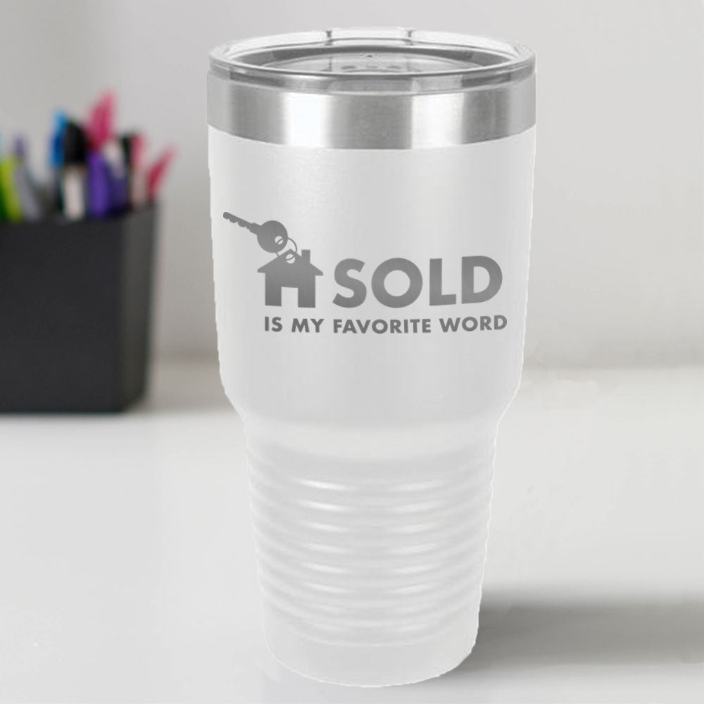 Custom Engraved Favorite Word 30 oz Tumbler