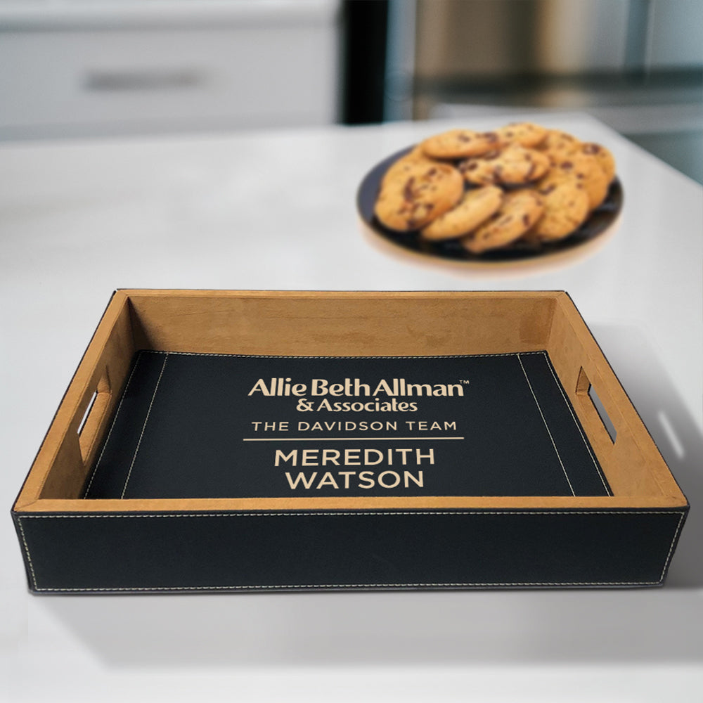 Allie Beth Allman Engraved Vegan Leather Serving Tray