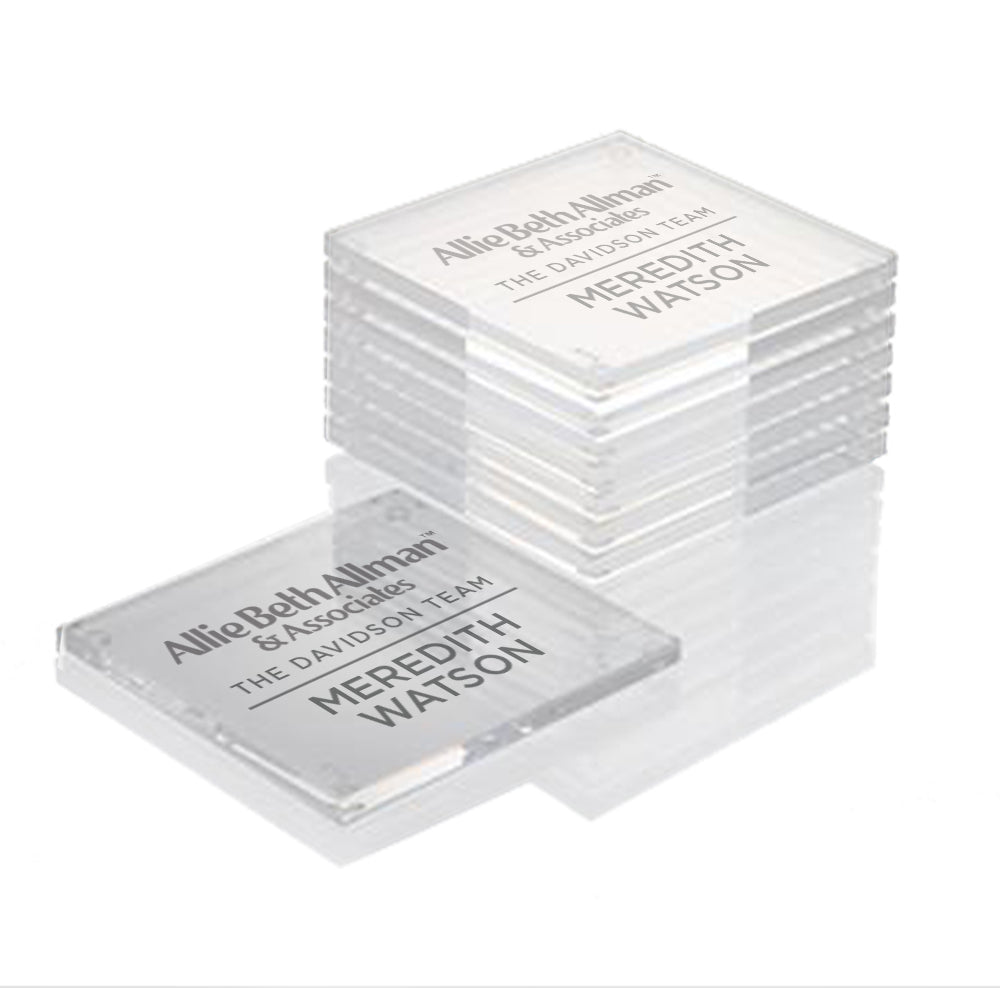 Engraved Custom Allie Beth Allman Branded Coasters