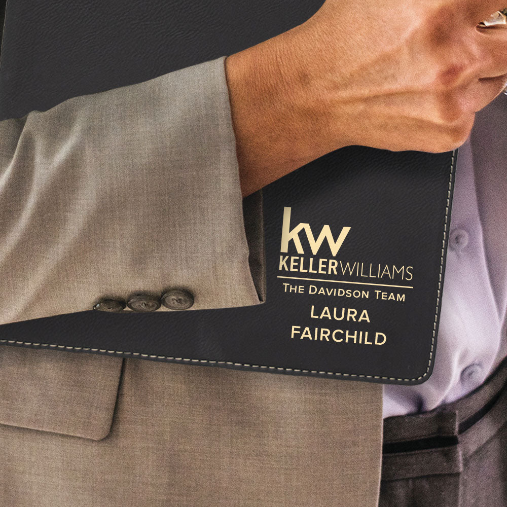 Keller Williams Custom Engraved Zippered Portfolio