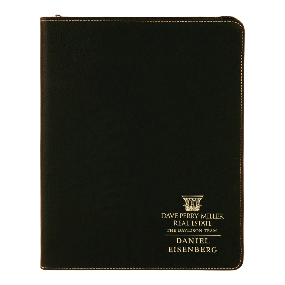 Dave Perry-Miller Custom Engraved Zippered Portfolio