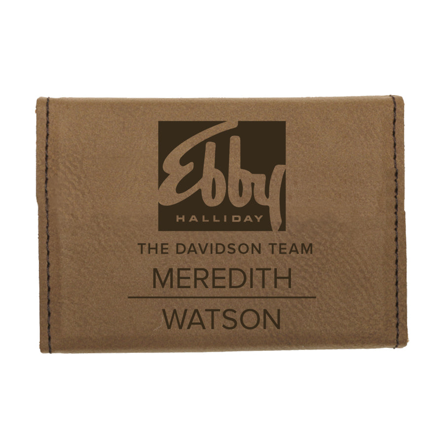 Engraved Ebby Halliday Business Card Holder