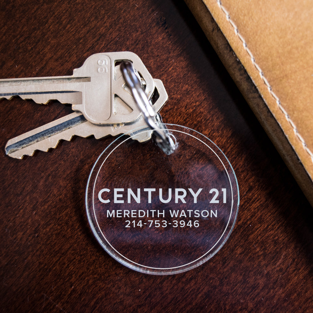 Logo Engraved Century 21 Key Fob
