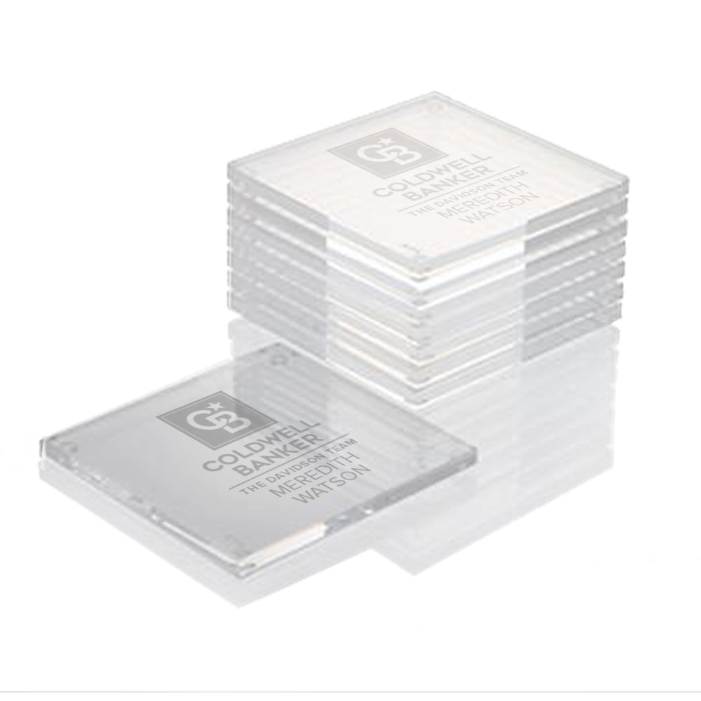 Engraved Custom Coldwell Banker Branded Coasters