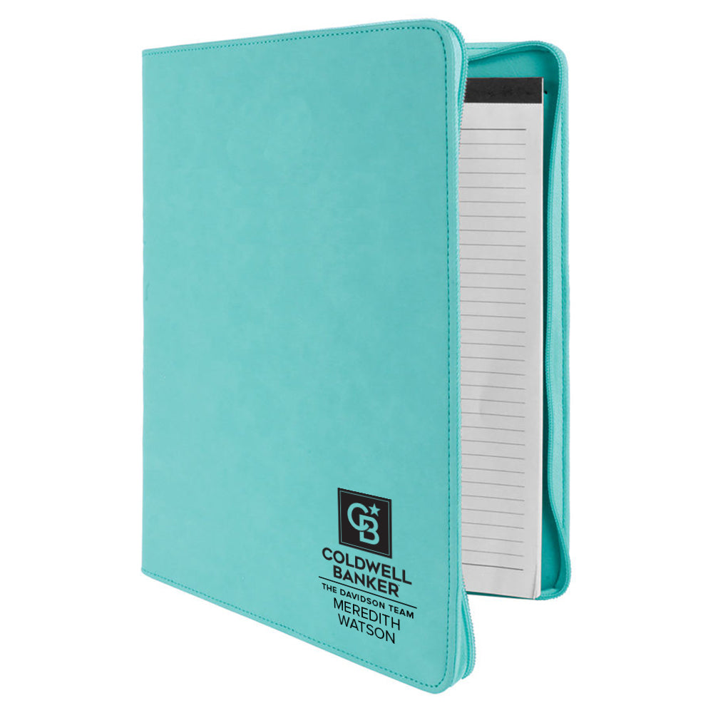Coldwell Banker Custom Engraved Zippered Portfolio