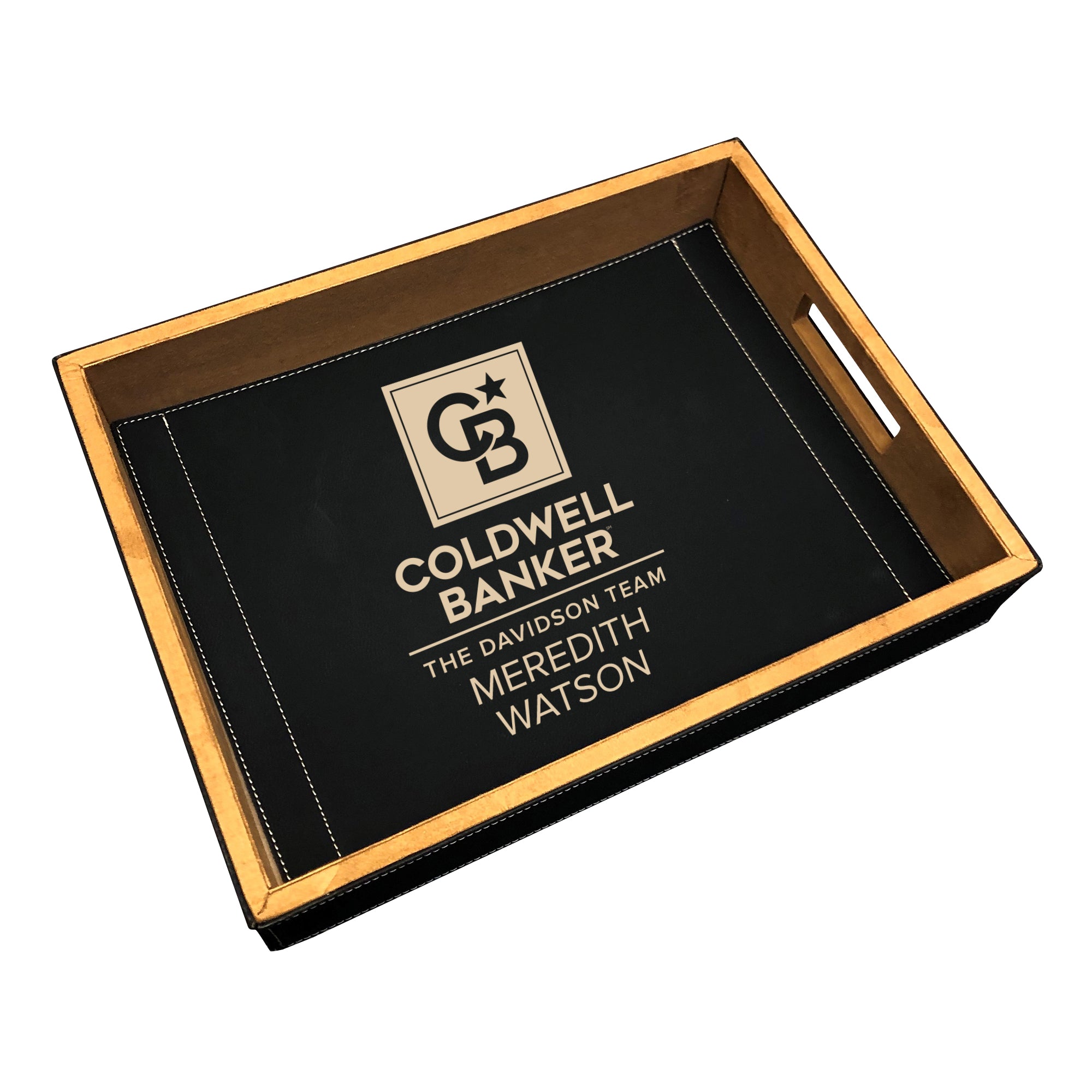 Coldwell Banker Engraved Vegan Leather Serving Tray