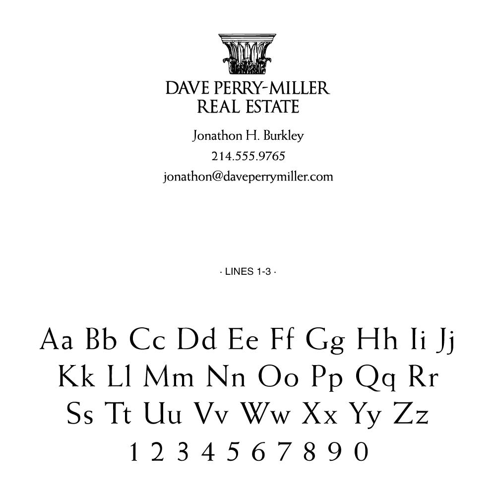 Dave Perry-Miller Custom Contact Information Designer Stamp Clip from Resource.Direct