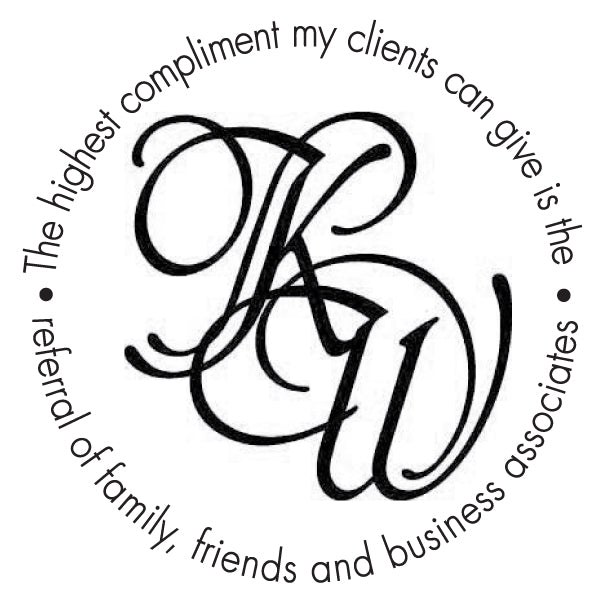 Keller Williams Round Referral Mix and Match Designer Stamp Clip from Resource.Direct