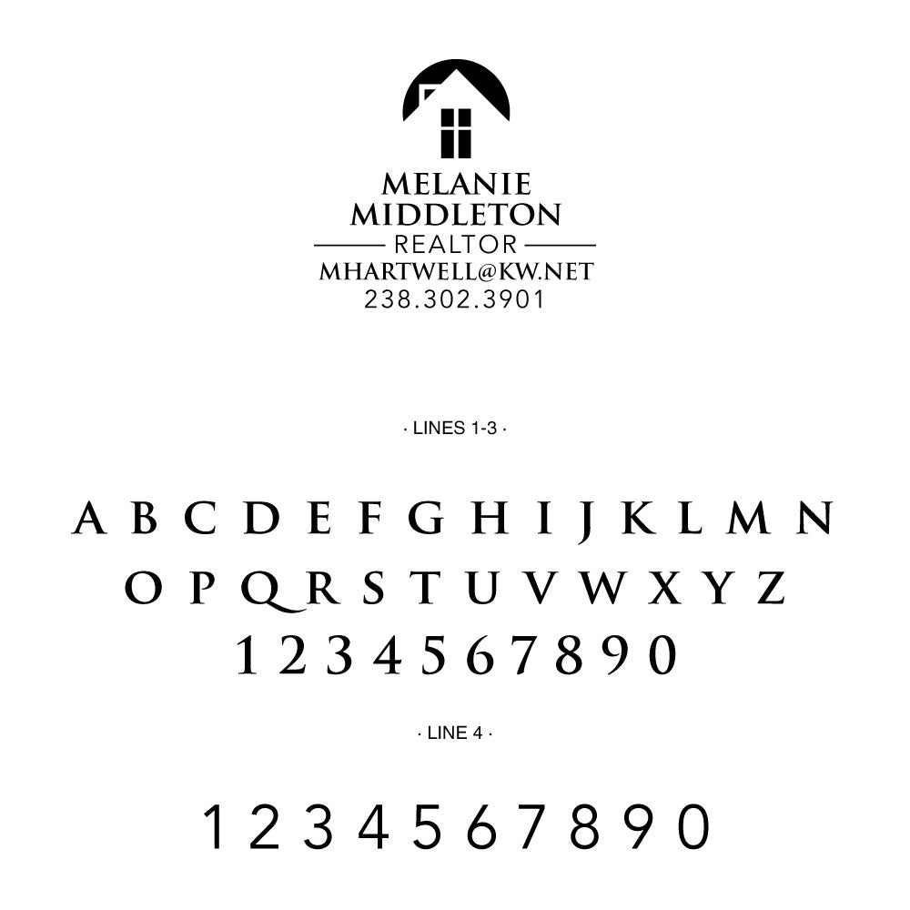 Keller Williams Square Custom Contact Information Window House Designer Stamp Clip from Resource.Direct