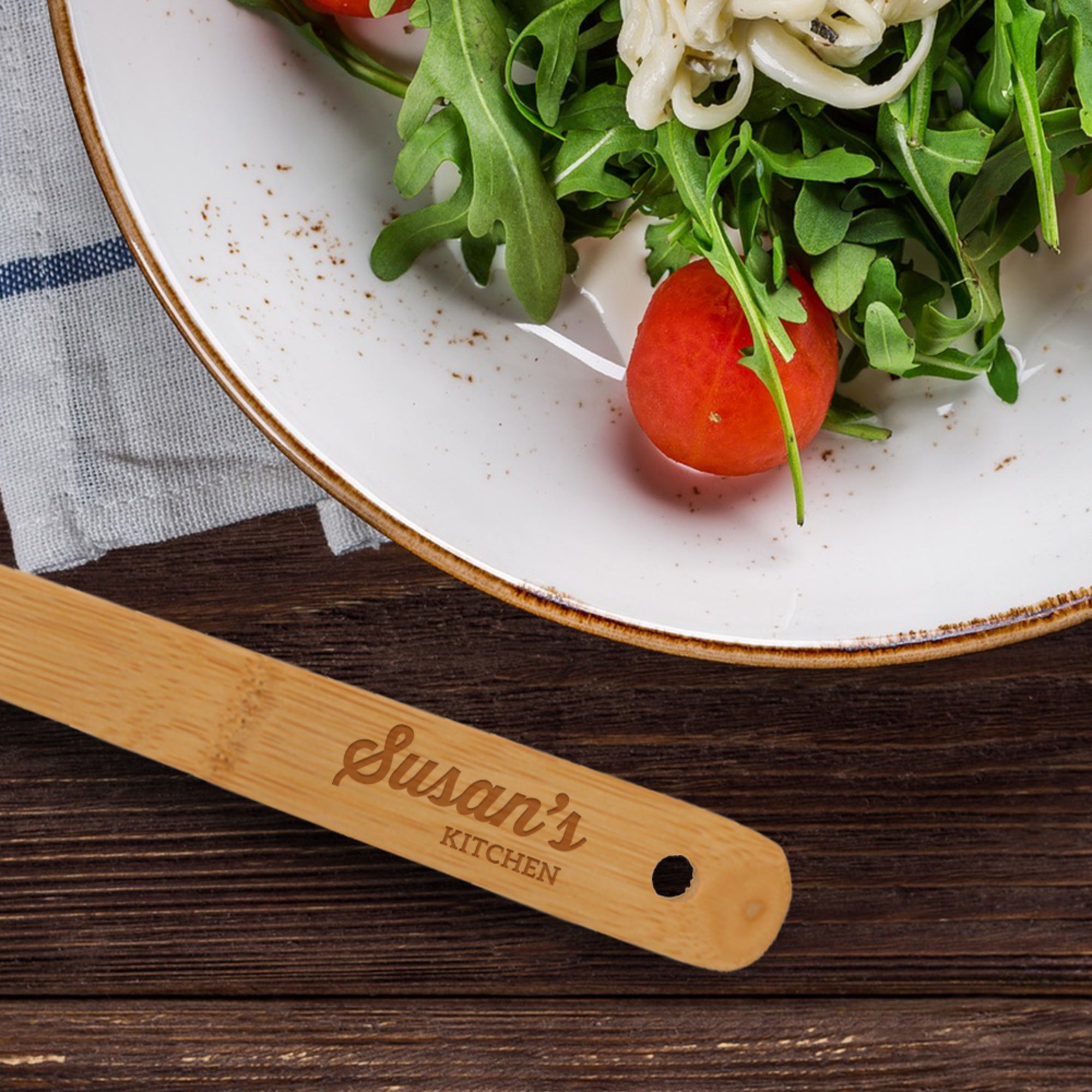 Engraved Bamboo Spork