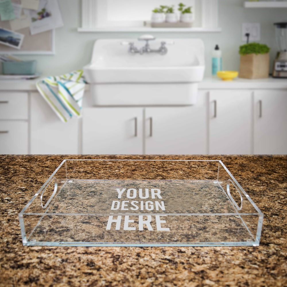 Custom Unique Engraved Acrylic Serving Tray