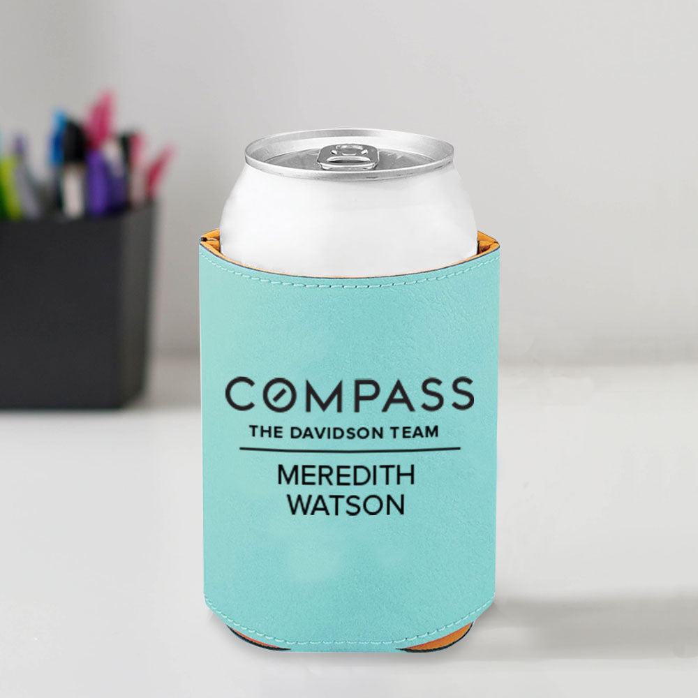 Custom Engraved Compass Beverage Sleeve Set