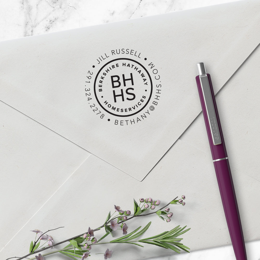 Berkshire Hathaway Round Custom Stamp