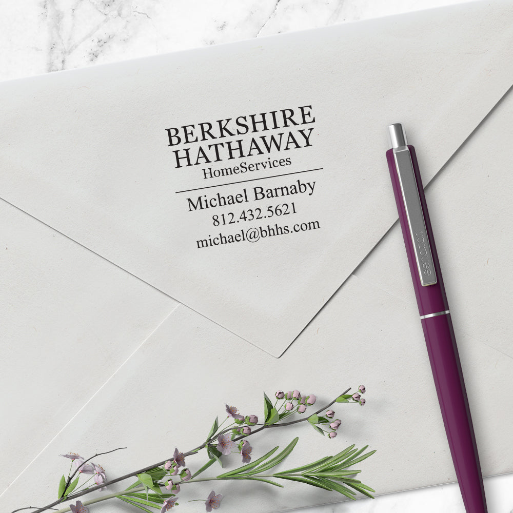 Berkshire Hathaway Branded Custom Stamp