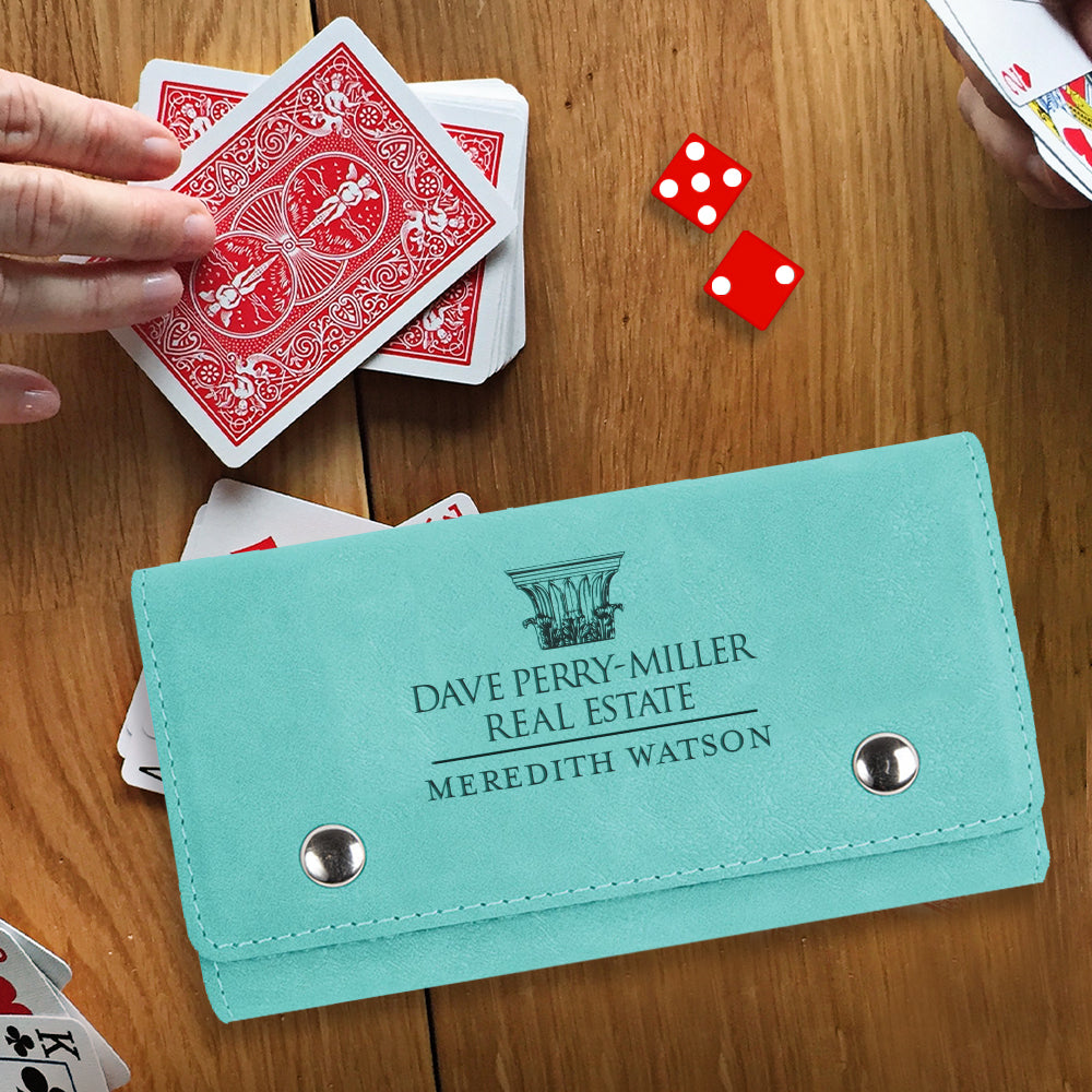 Branded Dave Perry_Miller Custom Engraved Card & Dice Set