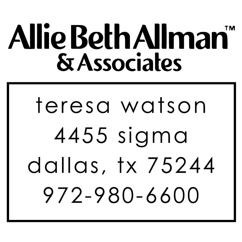 Allie Beth Allman Square Custom Stamp