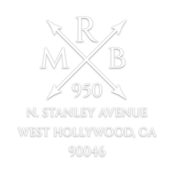 Cross Arrows Return Address Monogram Custom Designer Embosser