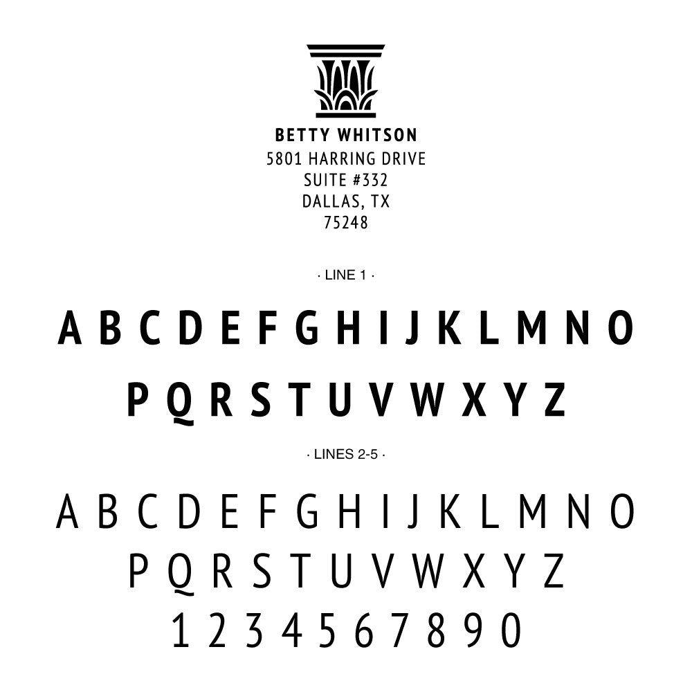 Dave Perry-Miller Custom Business Address Designer Embosser Plate from Resource.Direct
