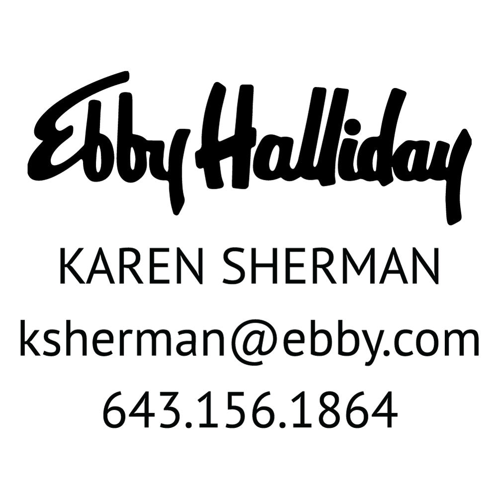 Ebby Halliday Custom Business Contact Information Designer Embosser Plate from Resource.Direct