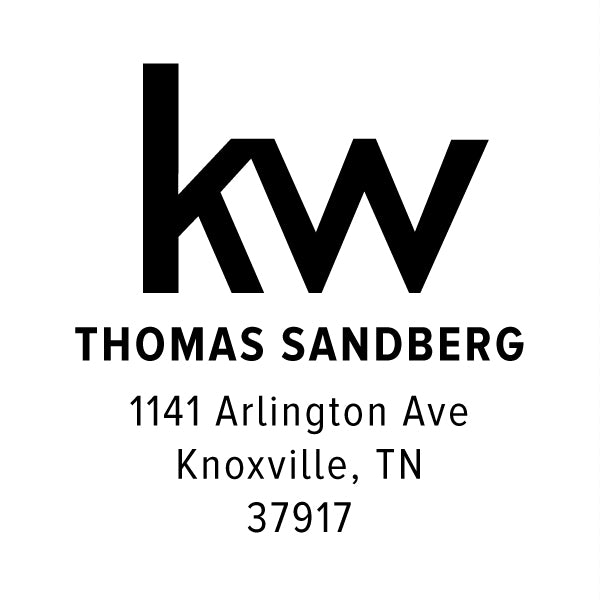 Keller Williams Custom Business Address Designer Embosser Plate from Resource.Direct