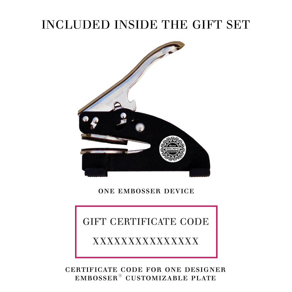 Three Designing Women Custom Embosser Gift Set Box for Resource.Direct