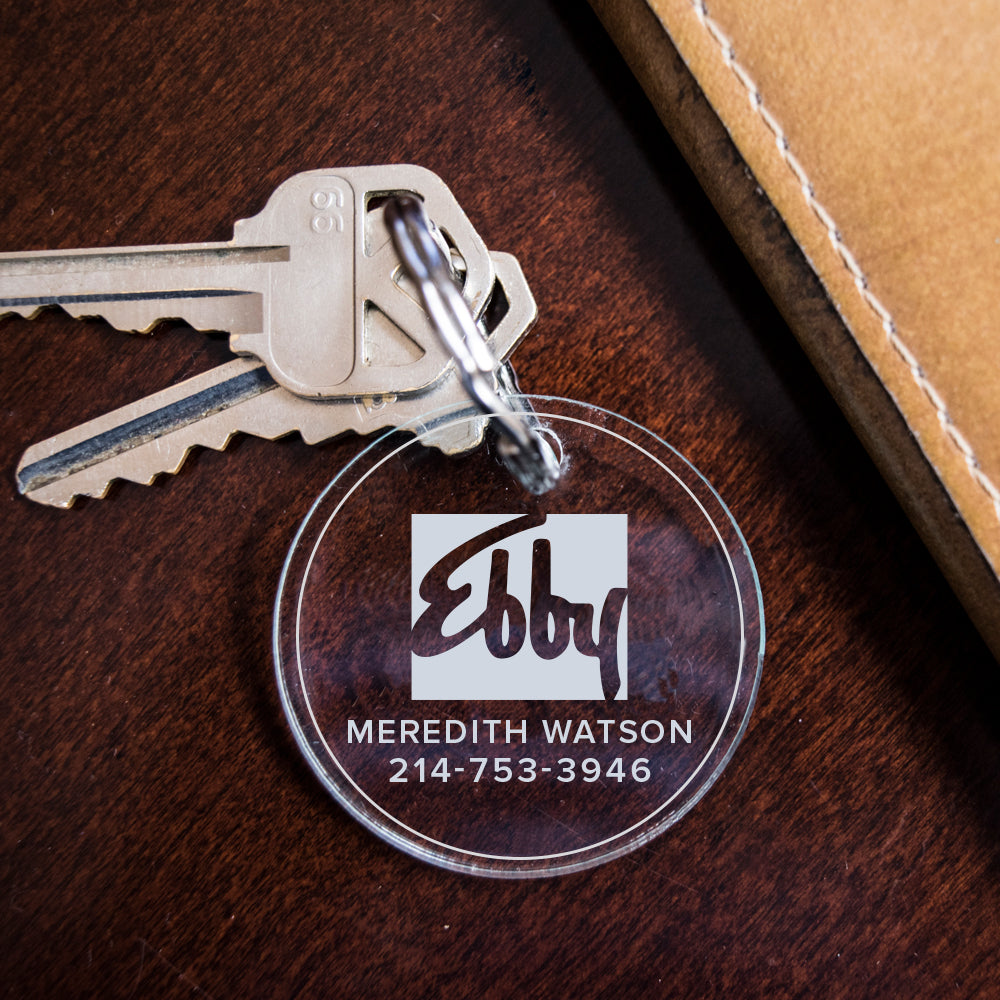 Logo Engraved Ebby Halliday Key Fob
