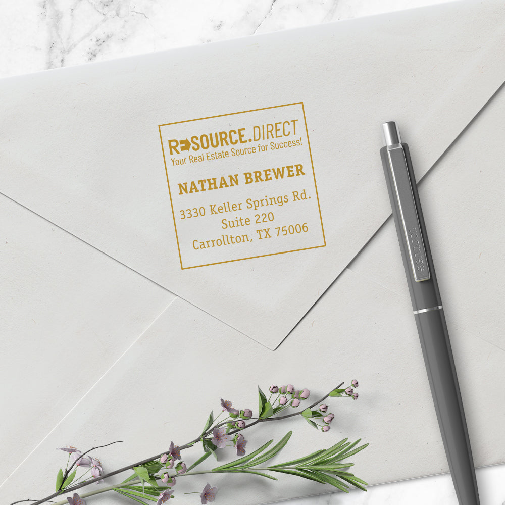 Glitzy Gold Replaceable Stamper Ink Pad Good for Over 1000 Impressions