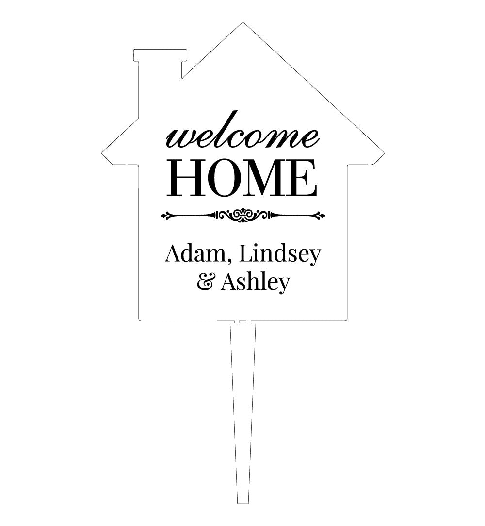 welcome home names custom engraved cupcake topper
