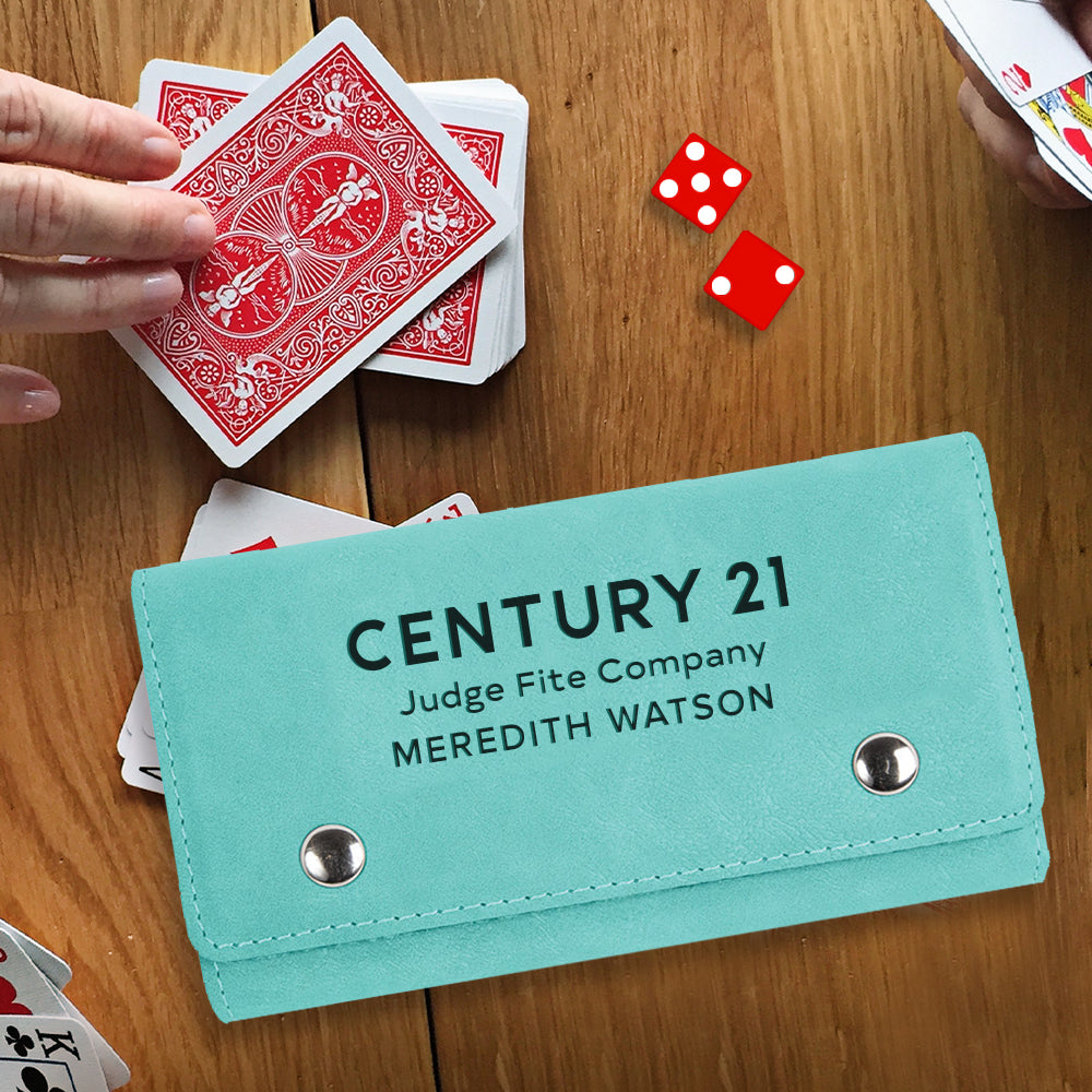 Branded Judge Fite Custom Engraved Card & Dice Set