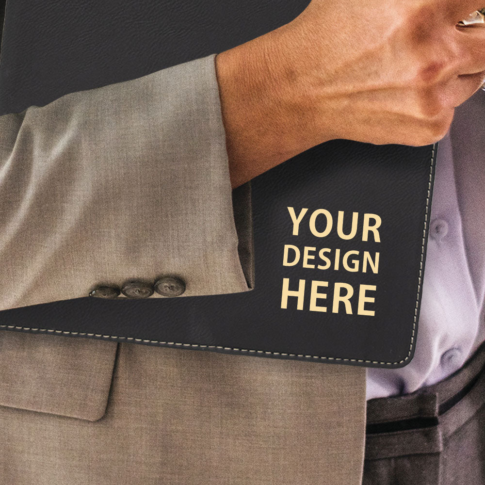 Unique Custom Engraved Zippered Portfolio
