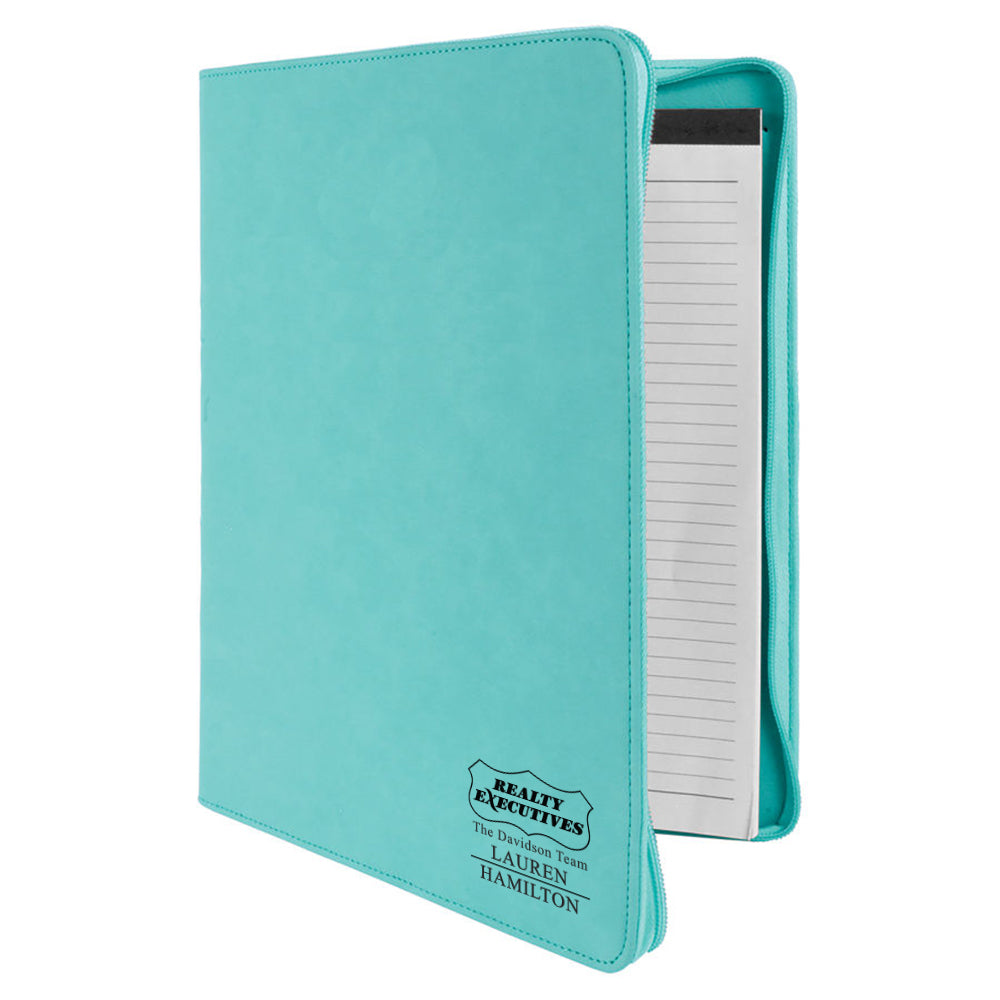 Realty Executives Custom Engraved Zippered Portfolio