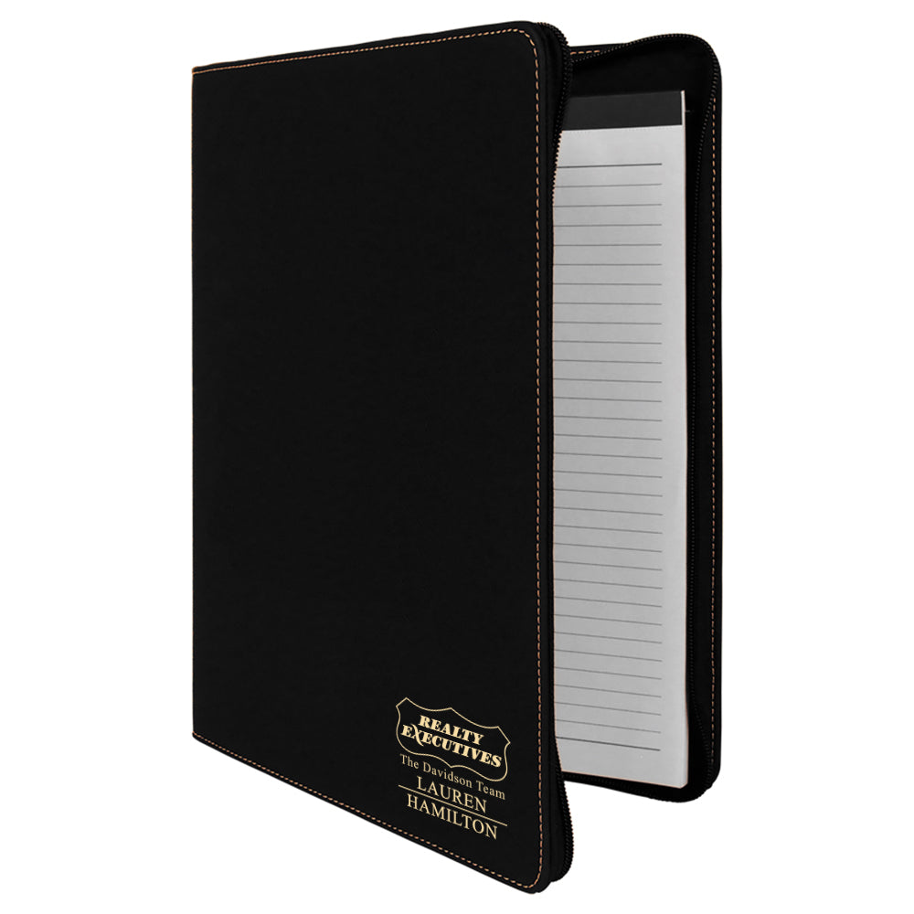 Realty Executives Custom Engraved Zippered Portfolio