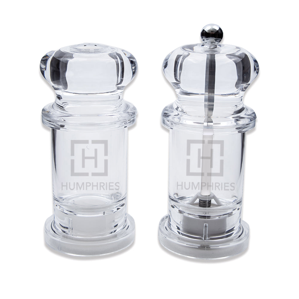 Acrylic Salt Shaker & Pepper Mill Set